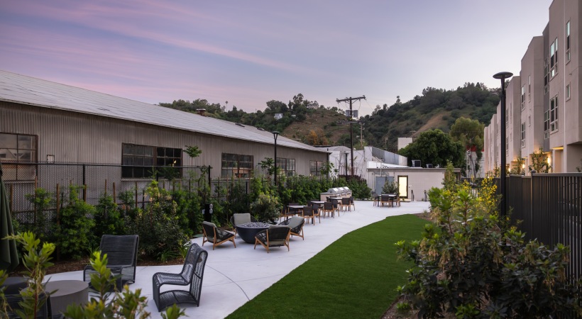 Outdoor Firepit and BBQ Area