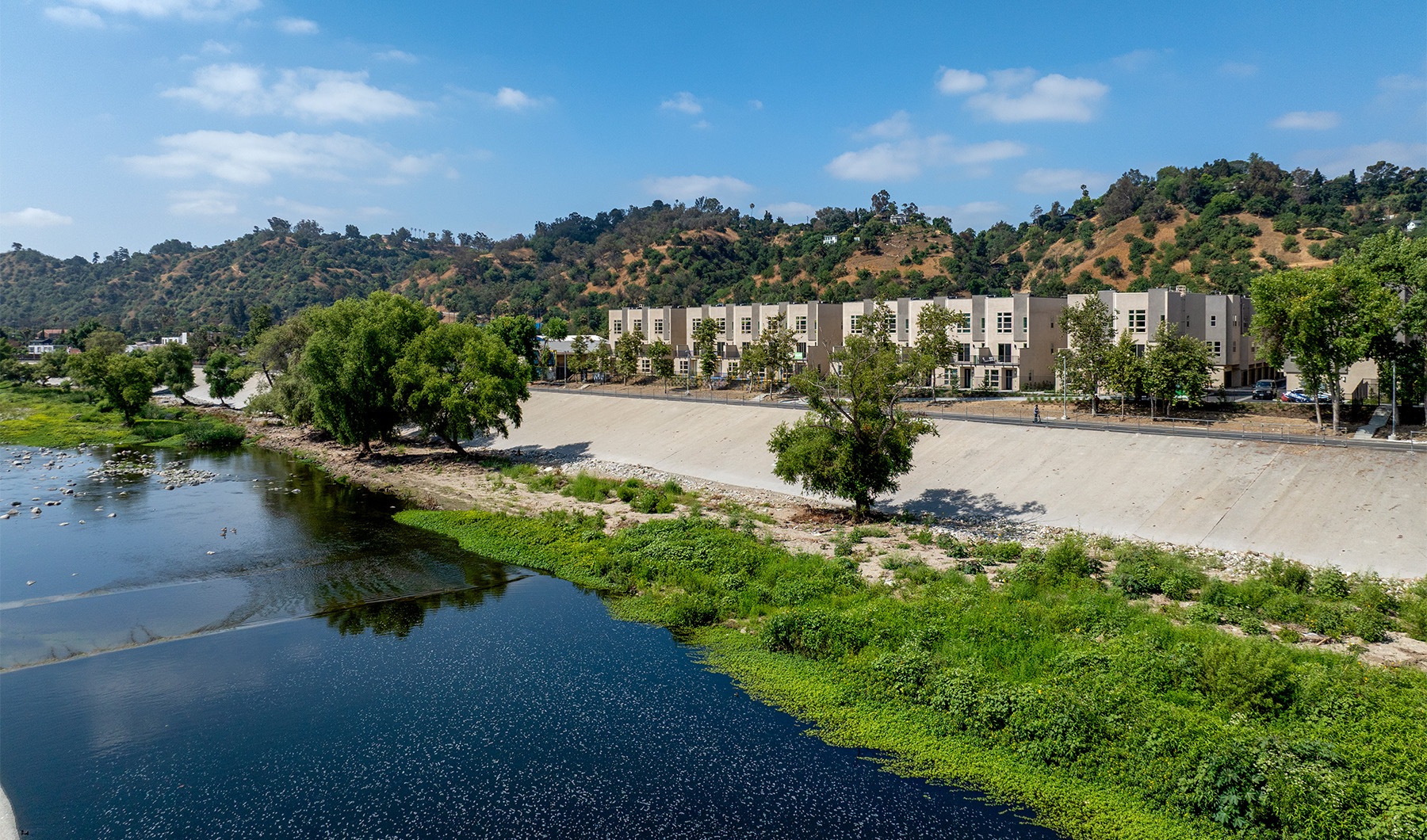 a river front exterior shot of Lilian